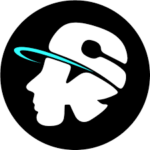 Logo eines Kooperationspartners in Form eines schwarzen Kreises mit einem C und K, die den Namen der Person repräsentieren. Das Logo zeigt zudem eine Käppi-Gestaltung, darunter ein Gesicht angedeutet.